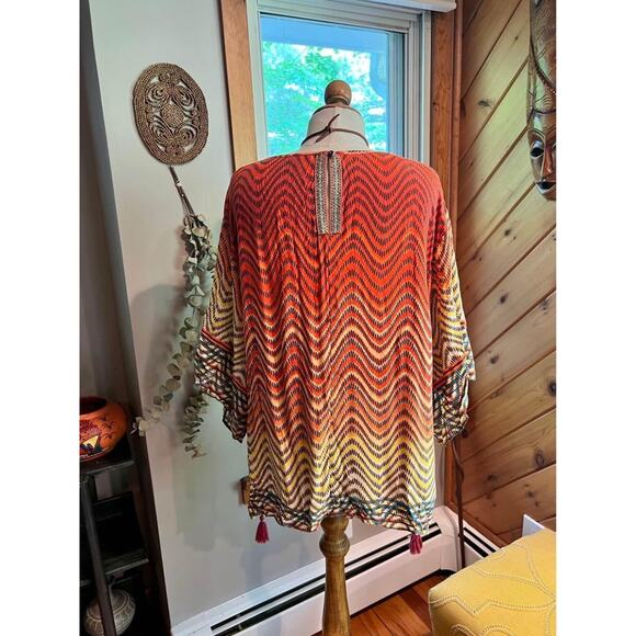 Bohemian Flowy Bright Colored Kaftan - Picture 5 of 5
